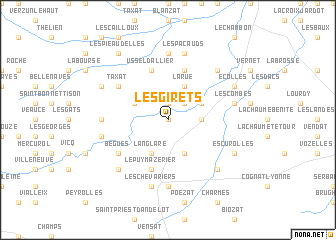 map of Les Girets