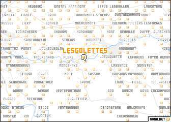 map of Les Golettes