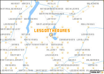 map of Les Gonthéaumes