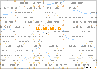 map of Les Gougnons