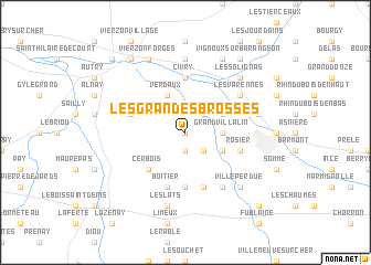 map of Les Grandes Brosses