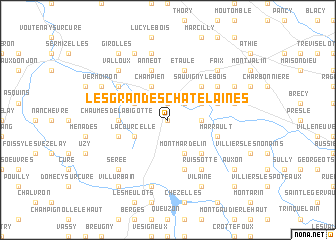 map of Les Grandes Châtelaines