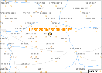 map of Les Grandes-Communes