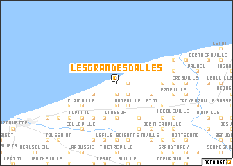 map of Les Grandes Dalles