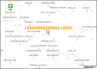 map of Les Grandes Prouillères