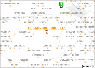 map of Les Grandes Vallées