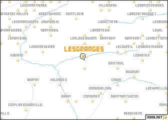 map of Les Granges