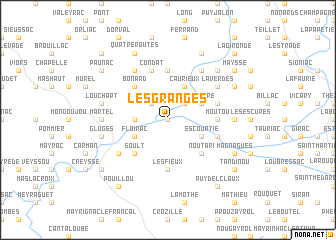 map of Les Granges