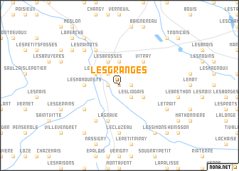 map of Les Granges