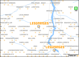 map of Les Granges