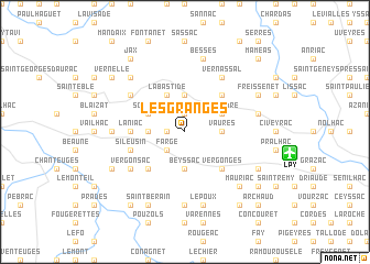 map of Les Granges