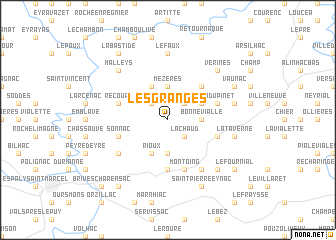 map of Les Granges