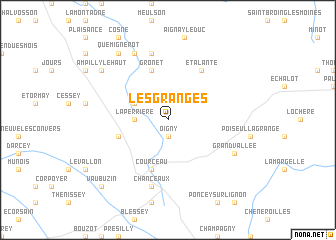 map of Les Granges