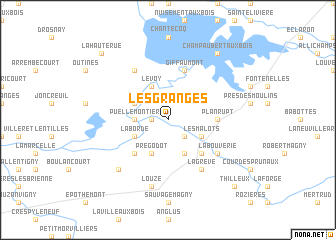 map of Les Granges