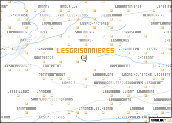 map of Les Grisonnières