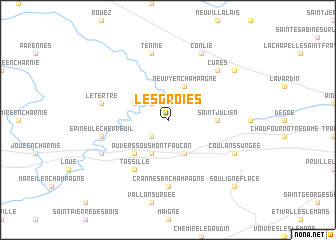 map of Les Groies
