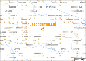 map of Les Gros Taillis