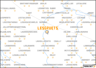 map of Les Gruets