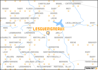 map of Les Guérigneaux