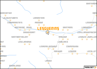 map of Les Guérins