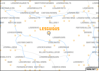 map of Les Guidus