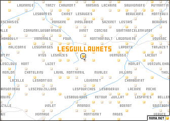 map of Les Guillaumets