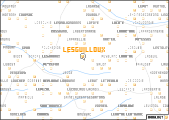 map of Les Guilloux