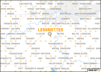 map of Les Haiettes