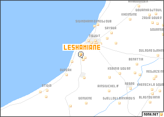 map of Les Hamiane