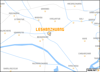 map of Leshanzhuang