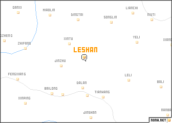 map of Leshan