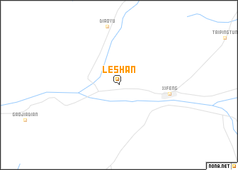 map of Leshan