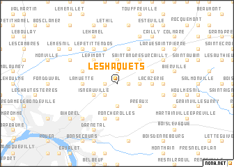 map of Les Haquets