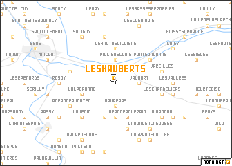 map of Les Hauberts