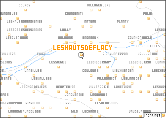 map of Les Hauts de Flacy