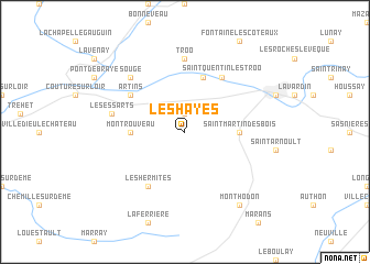 map of Les Hayes