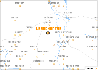 map of Leshchanʼtse