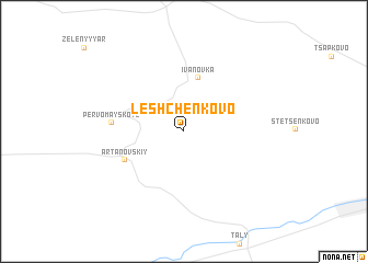map of Leshchenkovo