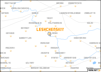 map of Leshchenskiy