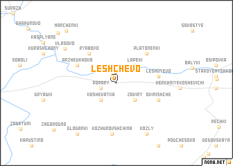 map of Leshchëvo