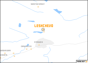 map of Leshchëvo