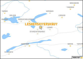 map of Leshenskiye Rukavy