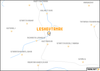 map of Leshev-Tamak