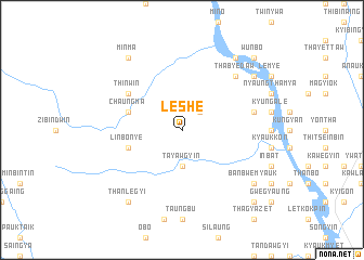 map of Leshe