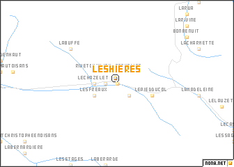 map of Les Hières