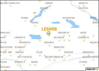 map of Leshino