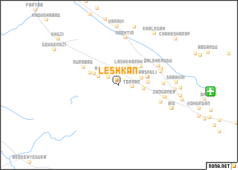 map of Leshkān