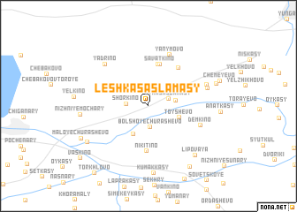 map of Leshkas-Aslamasy