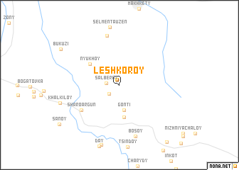 map of Leshkoroy