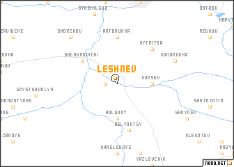 map of Leshnev